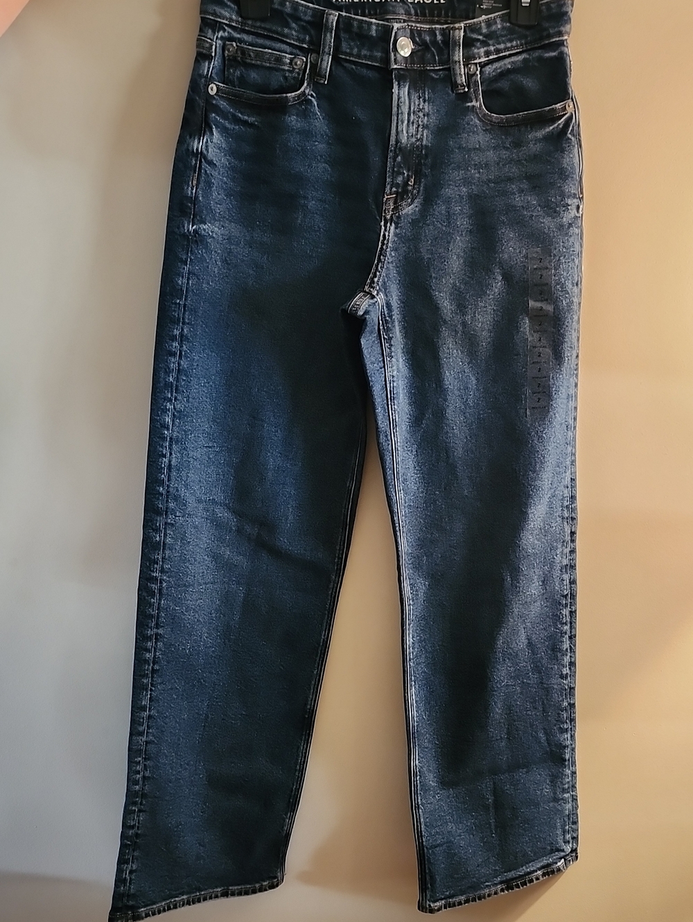 American Eagle Outfitters Stovepipe Dark Blue Straight Jeans NWT Size 2 Regular